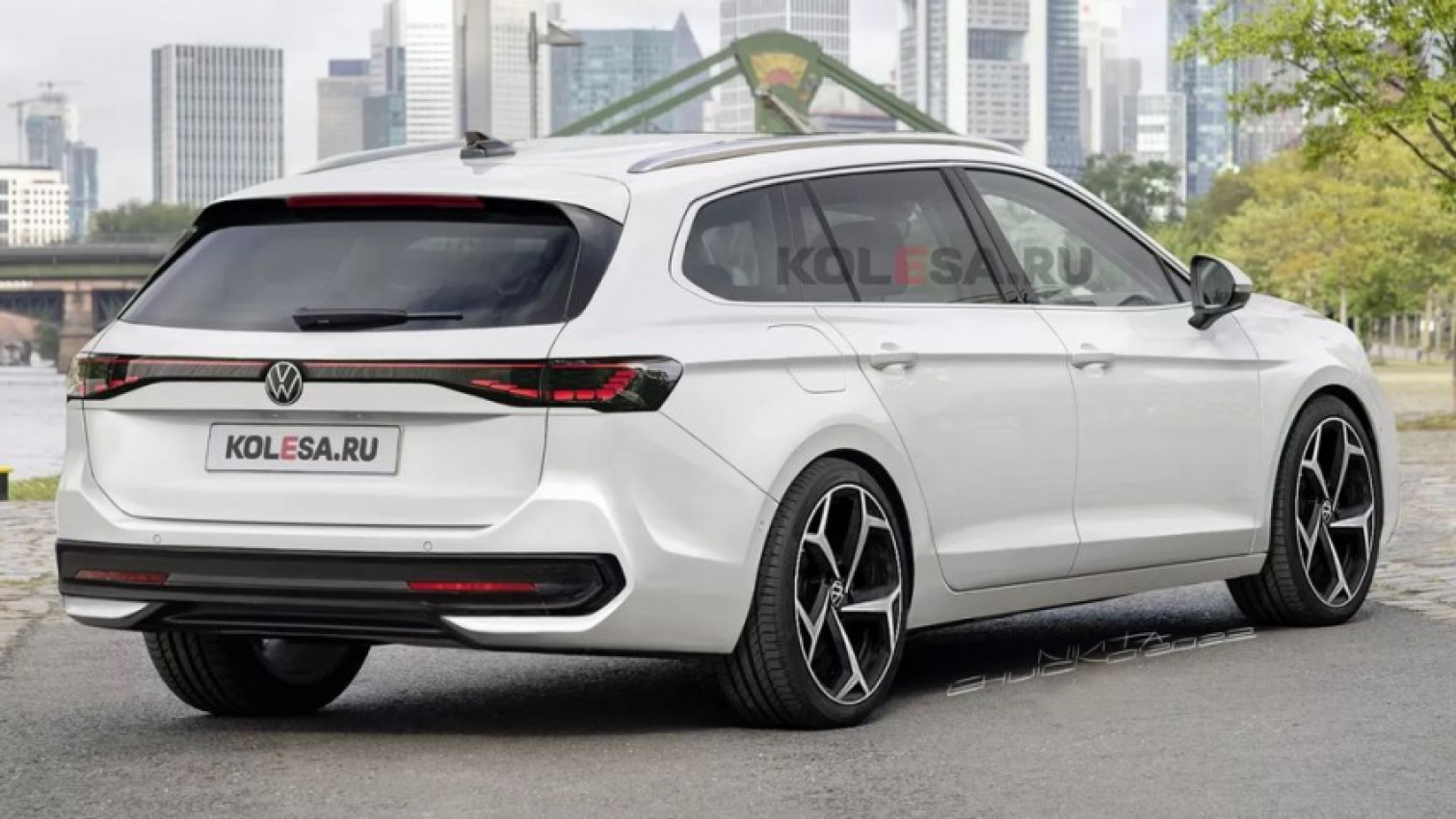 Volkswagen Passat Render Looks Like A Sporty Stretched Golf Wagon