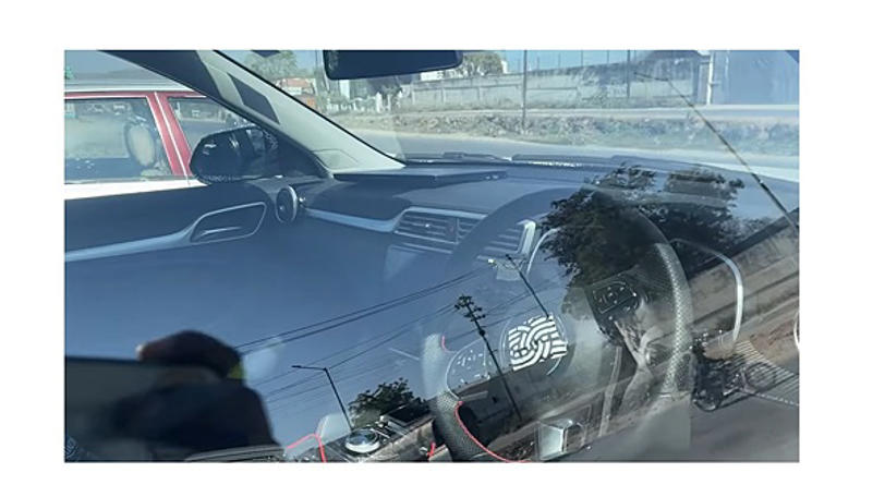 autos, cars, mg, mg zs, new mg zs ev facelift interior spied ahead of launch