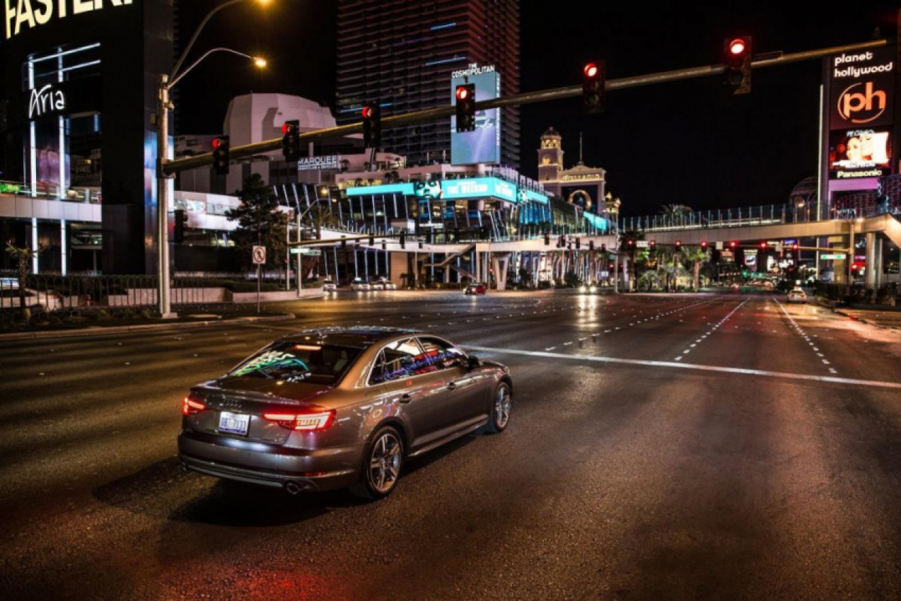 audi, autos, cars, autos audi, in vegas, audi cars will soon be able to talk to traffic lights