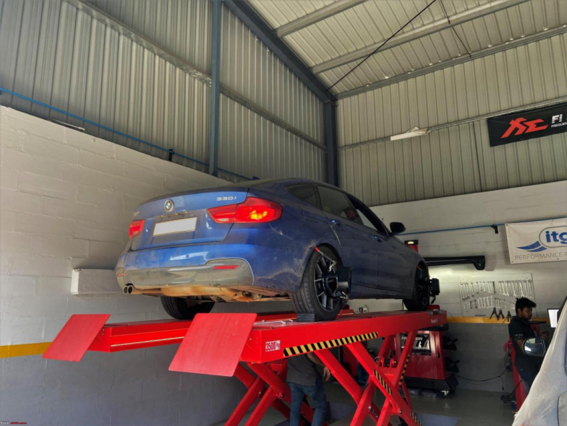 autos, bmw, cars, 330i, bmw 330i, indian, member content, road trips, wheels, my bmw 330i gt: wheel alignment after a 24-day long road trip