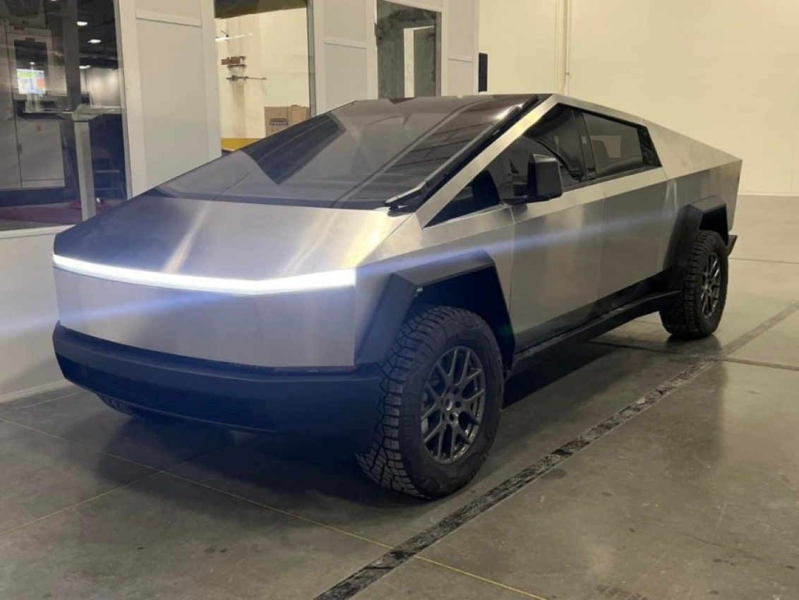 autos, cars, news, tesla, cybertruck, tesla cybertruck leaked images show clear look at updated alpha prototype