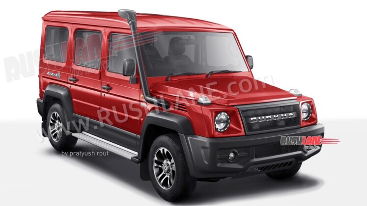 android, cars, reviews, android, 2022 force gurkha 5 door render in 6 new colours – thar rival