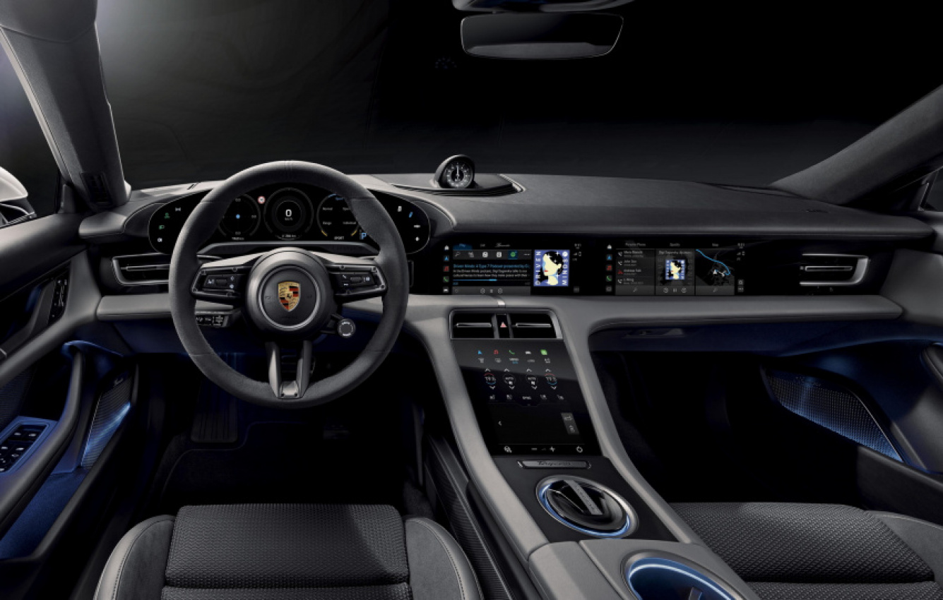 autos, cars, news, porsche, cayenne, electric vehicles, infotainment, porsche 911, porsche panamera, porsche taycan, tech, porsche reveals new infotainment software with improved looks, better route planning for taycan, native spotify