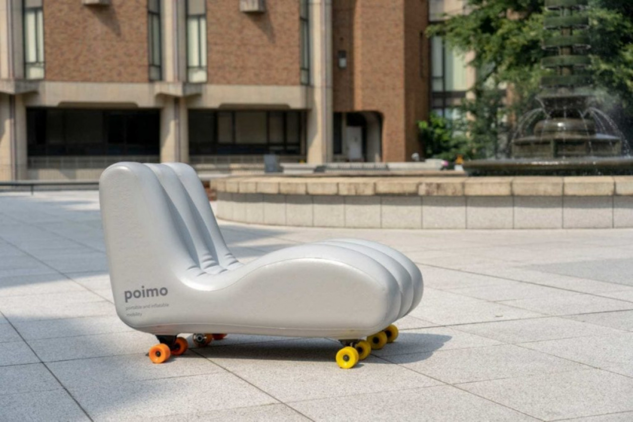 asia, autos, cars, mercari r4d, okyo graduate school of engineering, poimo, ryosuke yamamura, portable and inflatable mobility – yes, it’s a japanese electric scooter called poimo
