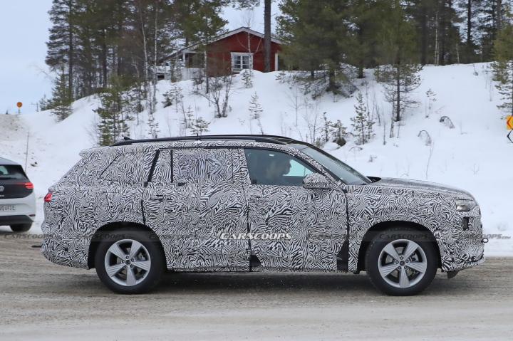 audi, autos, cars, indian, international, other, spy shots, suv, 2023 audi q9 spied testing ahead of unveil