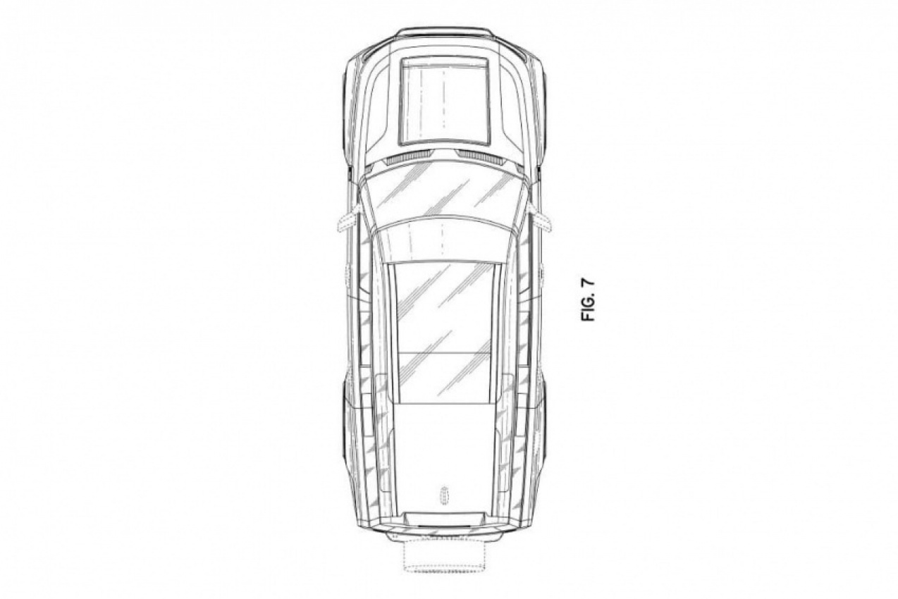 autos, cars, land rover, reviews, 4x4 offroad cars, car news, defender, land rover defender, land rover defender 130 previewed by patents