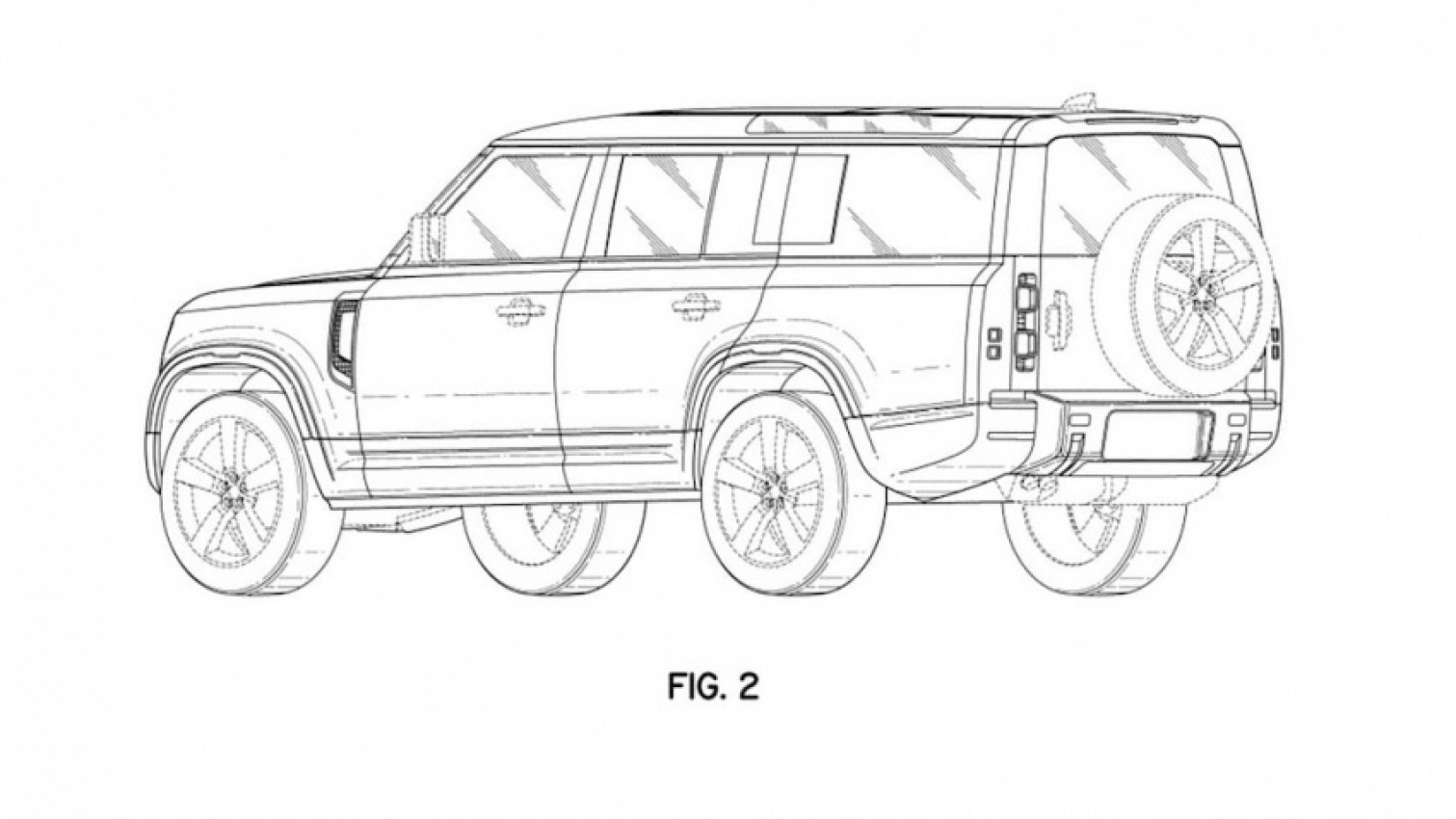 autos, cars, land rover, future vehicles, land rover defender, land rover defender 130 patent images show the 'premium explorer' of the lineup