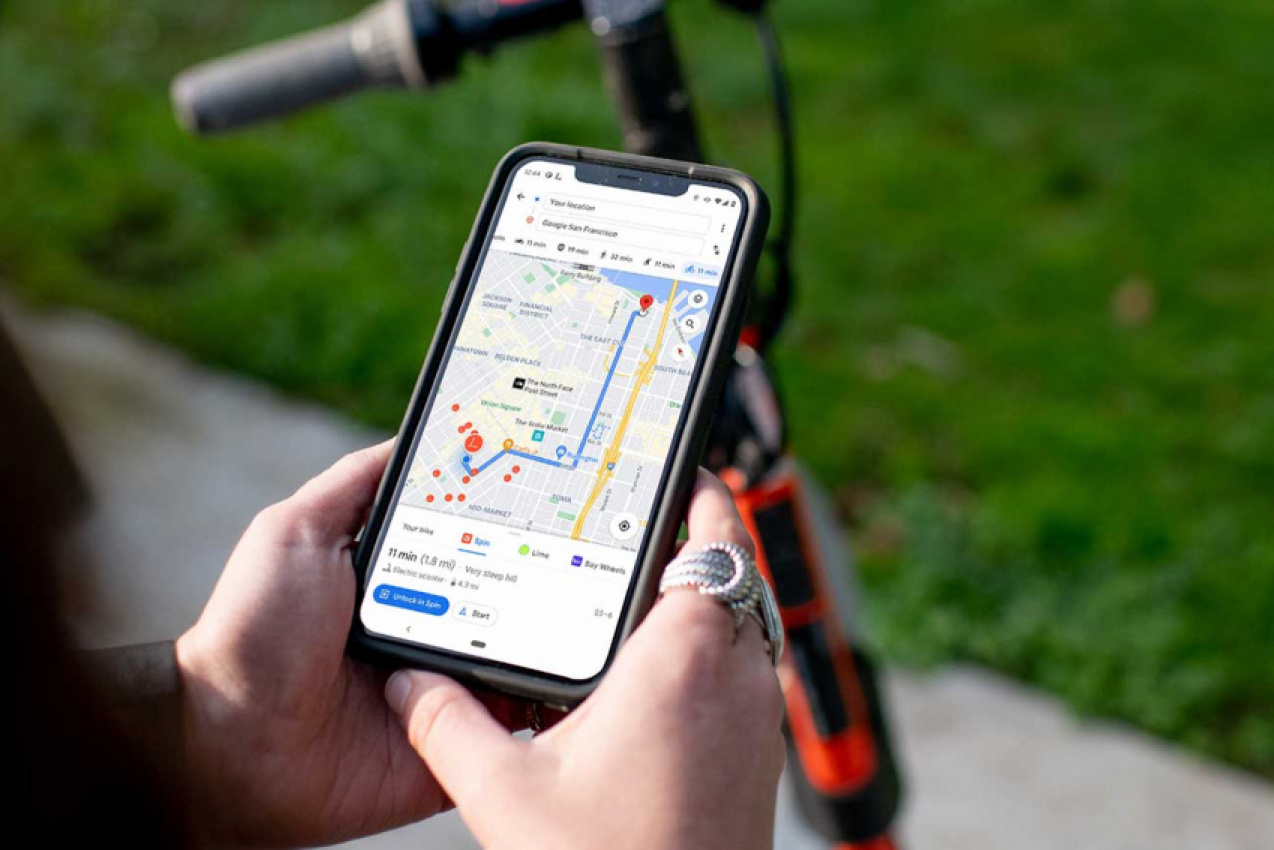 autos, cars, e-scooters & e-bikes, google, e-bike, e-scooter, google maps, spin, spin partners with google maps for easier e-scooter booking