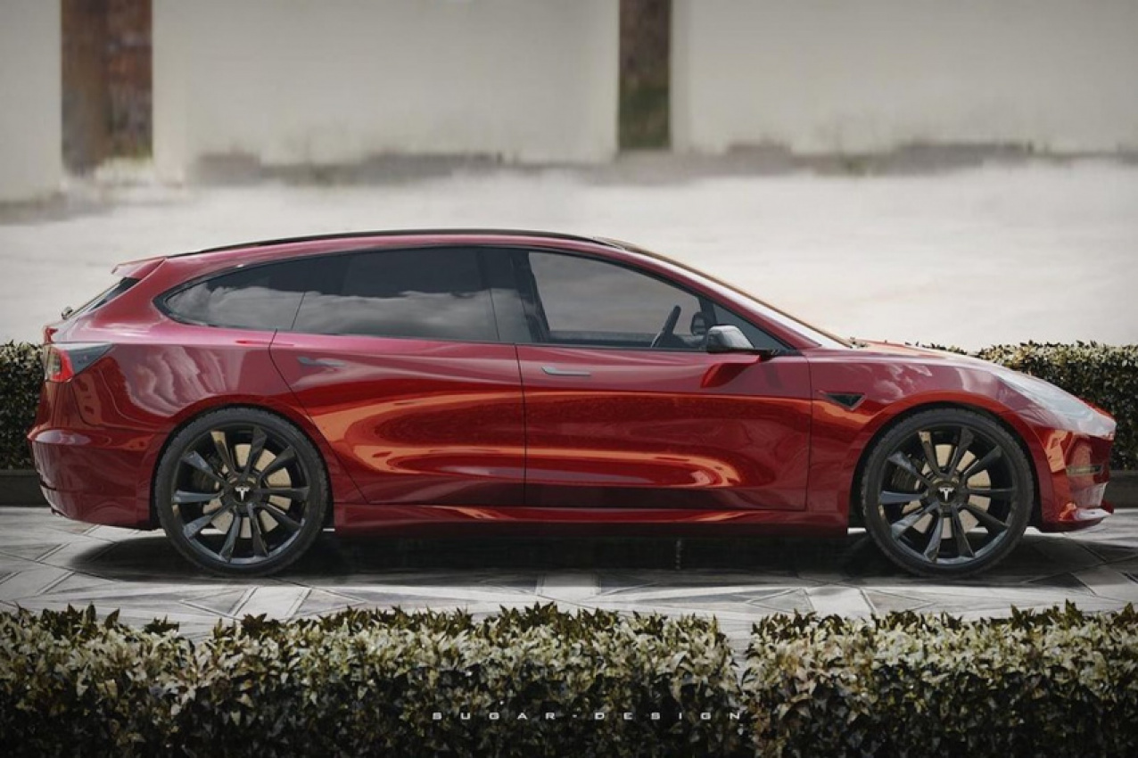 autos, news, tesla, tesla rendered as a hot wagon makes us forget the roadster