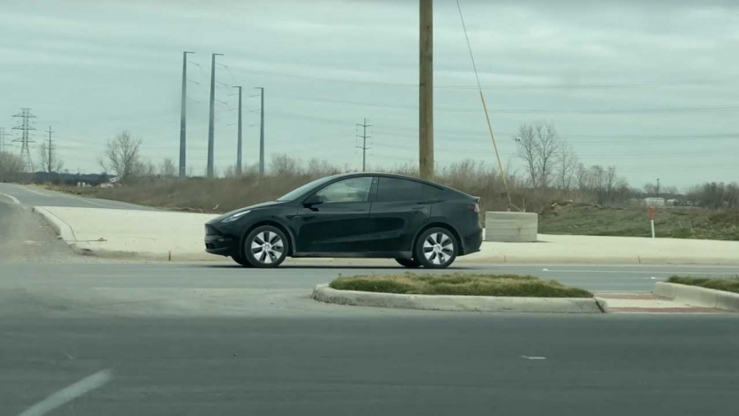 autos, cars, evs, tesla, watch tesla model y spotted driving outside of giga austin plant