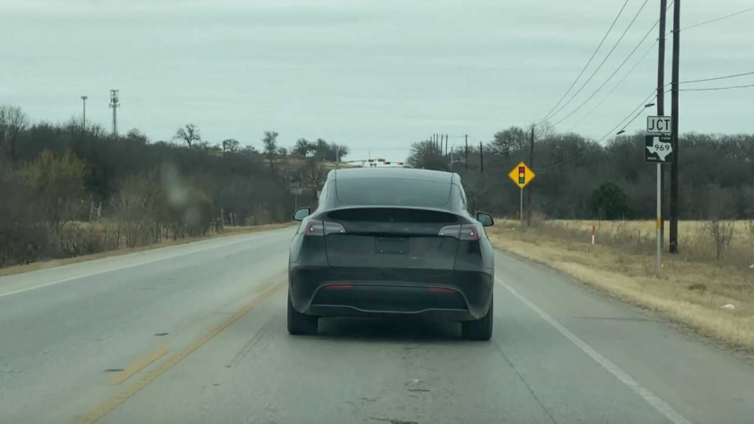autos, cars, evs, tesla, watch tesla model y spotted driving outside of giga austin plant