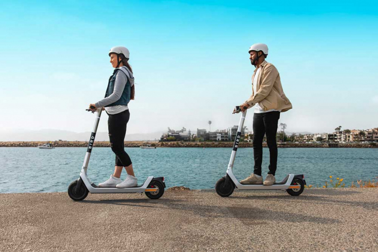 autos, cars, e-scooters & e-bikes, bird, e-scooter, safety, bird develops safety system to stop scooter riders using sidewalks