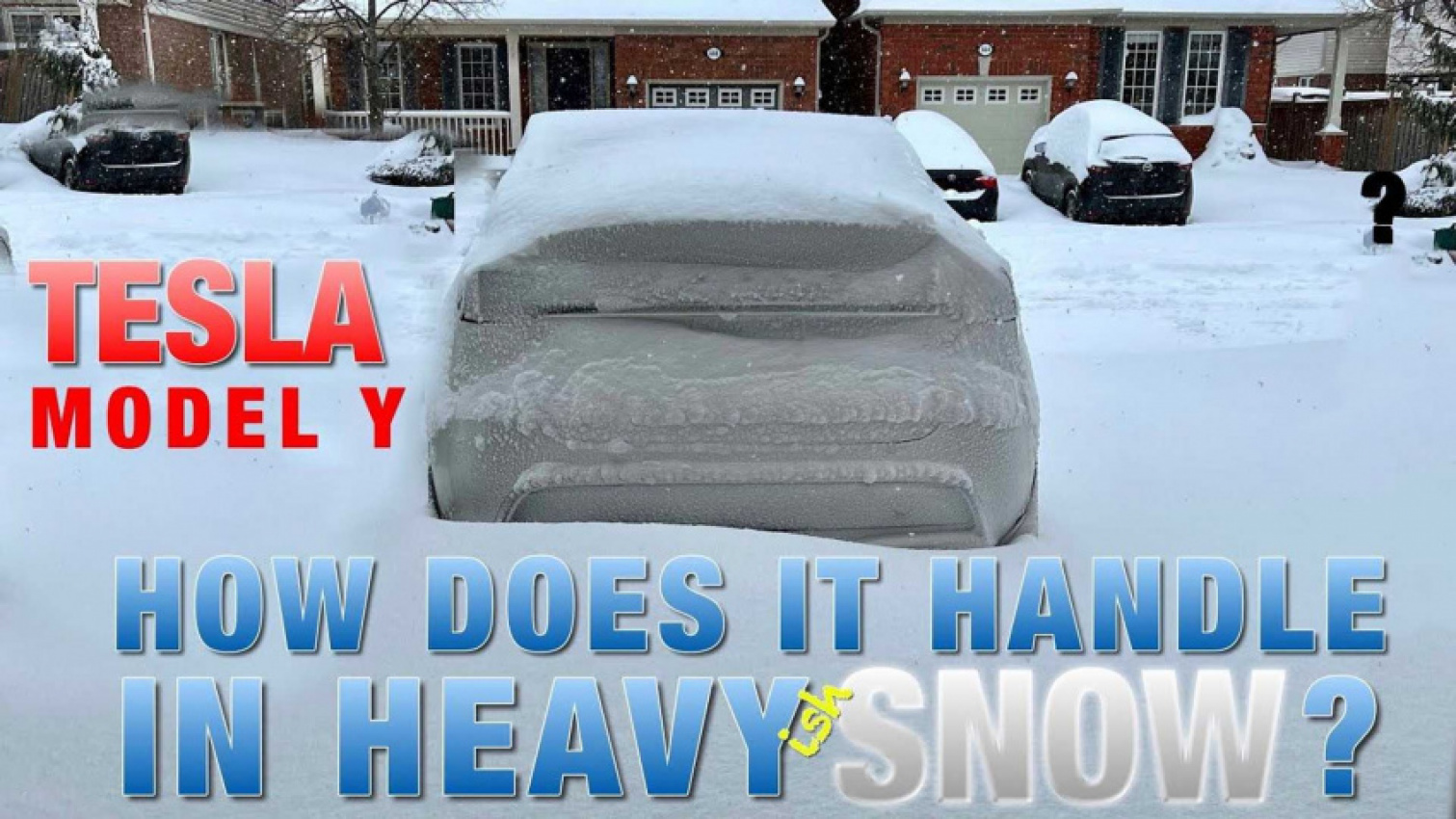 autos, cars, evs, tesla, see tesla model y handle deep snow: off-road assist & slip start