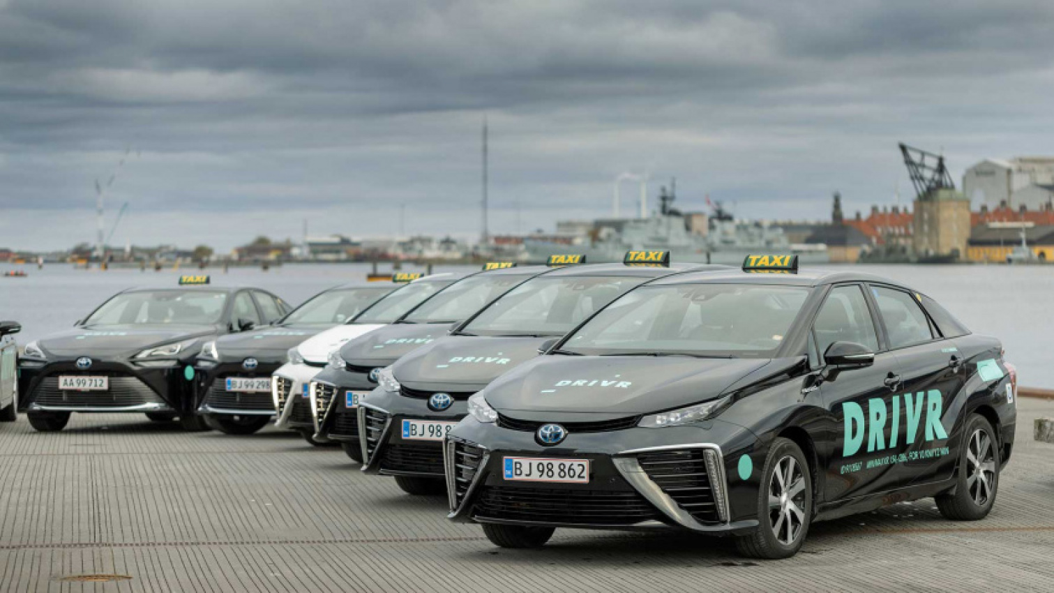 autos, cars, electric cars, toyota, copenhagen, taxi, toyota mirai, more than 100 hydrogen-powered toyota taxis launched in copenhagen