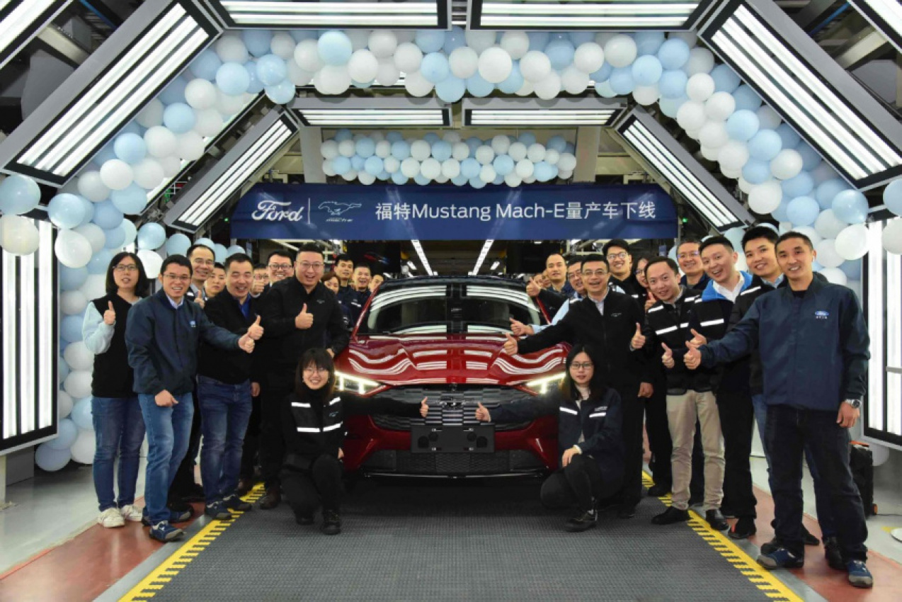 asia, autos, cars, ford, mustang mach-e, ford’s first mustang mach-e manufactured in china officially rolls off assembly line