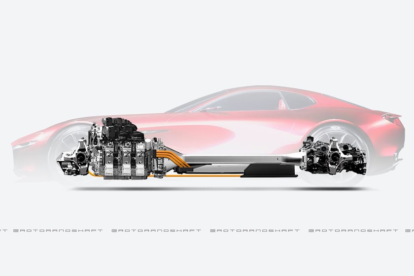 autos, cars, design, mazda, engine, render, technology, this is how the mazda rx-7 successor will work