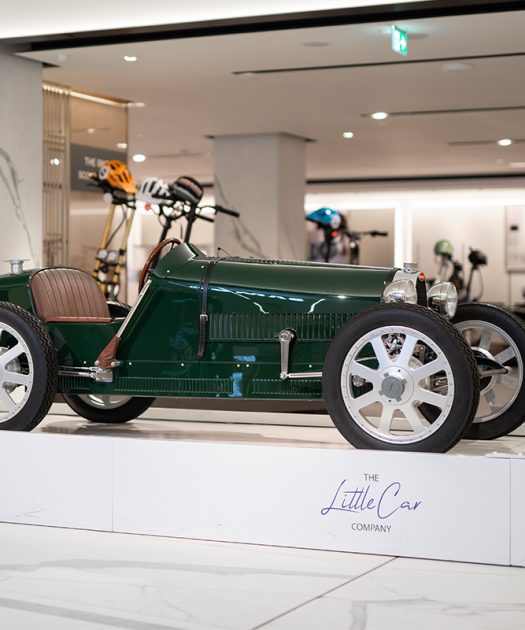 autos, bugatti, news, the bugatti baby ii collection by the little car company on scene at harrod’s