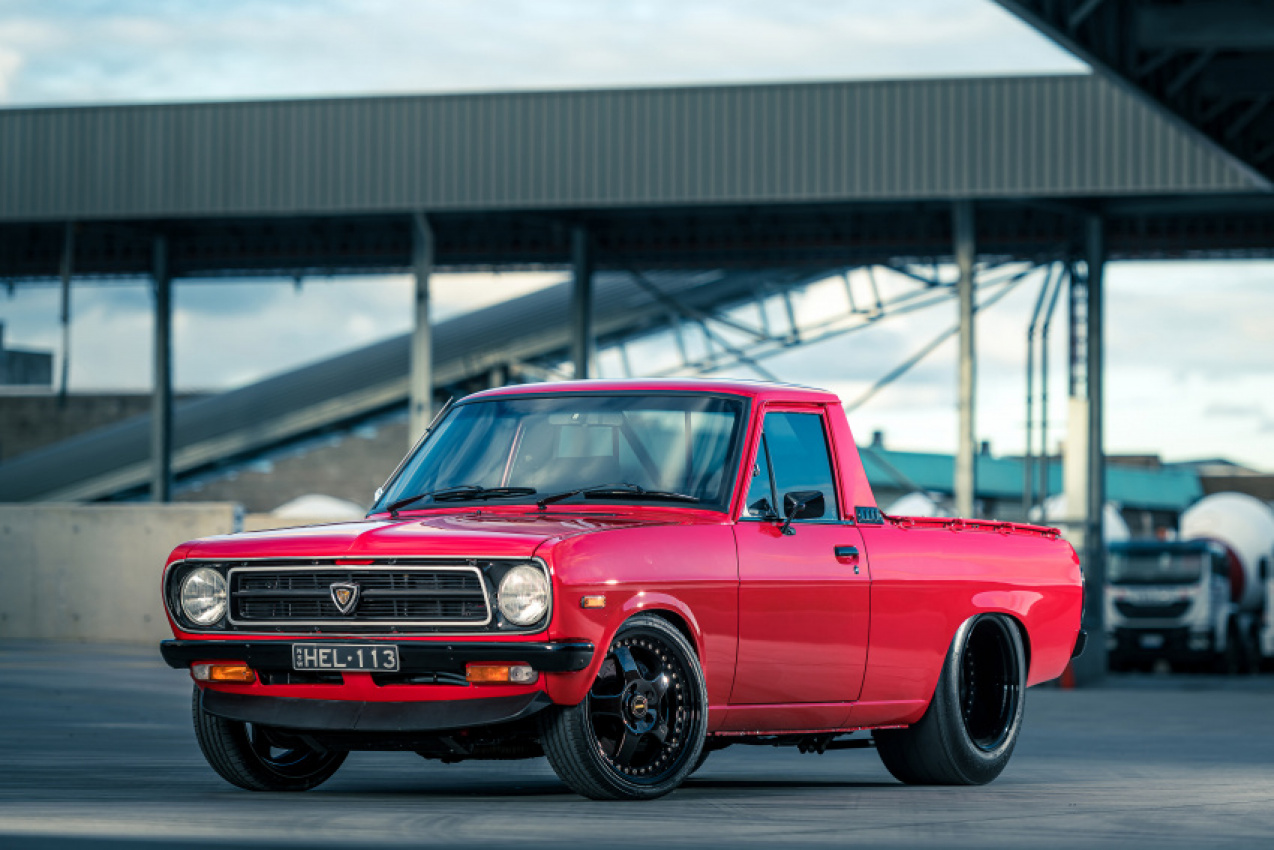 autos, cars, datsun, features, frank cannistra's rear-mounted turbo datsun 1200 ute - hel113