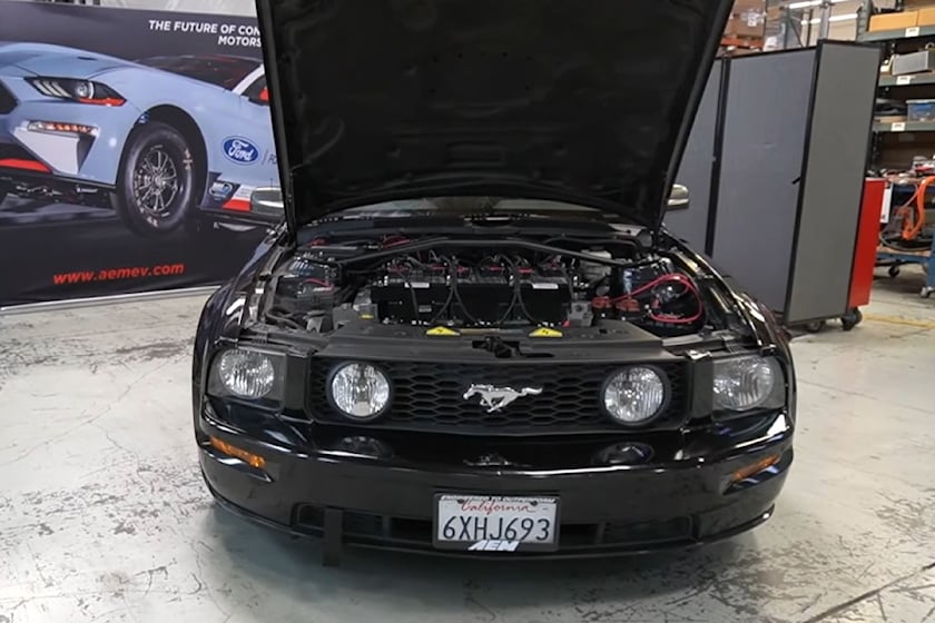 autos, cars, electric vehicles, ford, tesla, ford mustang, tuning, tesla-powered ford mustang is an electric monster