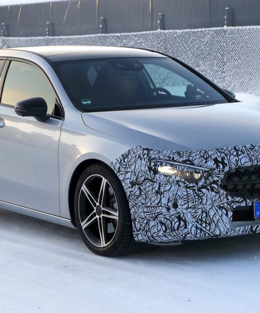 autos, mercedes-benz, news, mercedes, facelifted mercedes a-class spotted ahead of 2022 launch