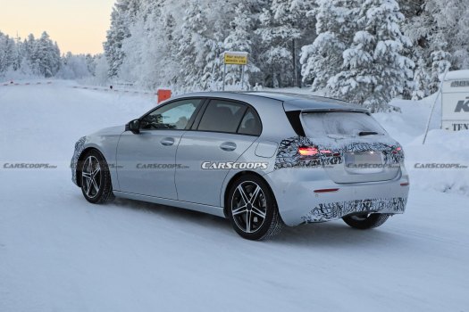 autos, mercedes-benz, news, mercedes, facelifted mercedes a-class heads north for winter testing, should be introduced next year