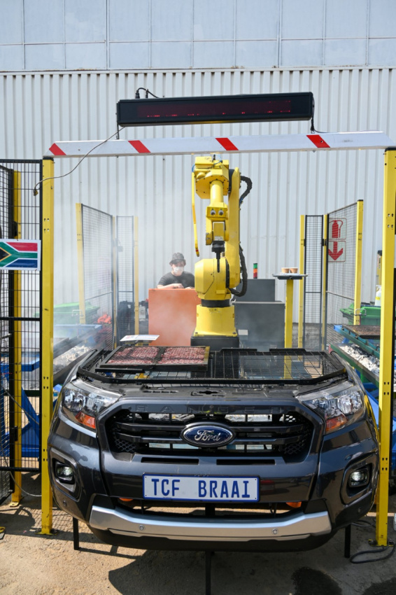 autos, cars, ford, news, ford turns old assembly robot into braai master