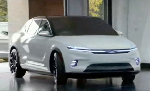 autos, chrysler, news, chrysler airflow ev concept previews stellantis’s mach-e rival