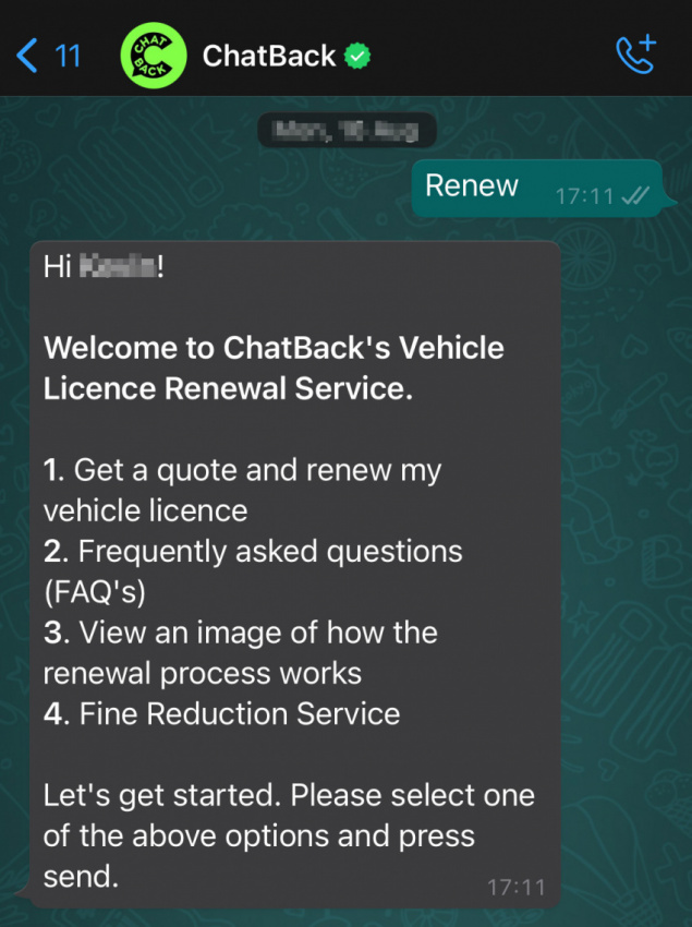 autos, cars, features, car licence, chatback, i renewed my car licence disc on whatsapp – this is how it works