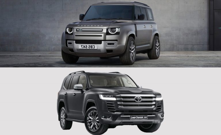 autos, cars, features, land rover, toyota, android, land cruiser, land rover defender, toyota land cruiser, toyota land cruiser 300, android, toyota land cruiser 300 vs land rover defender – 4×4 showdown
