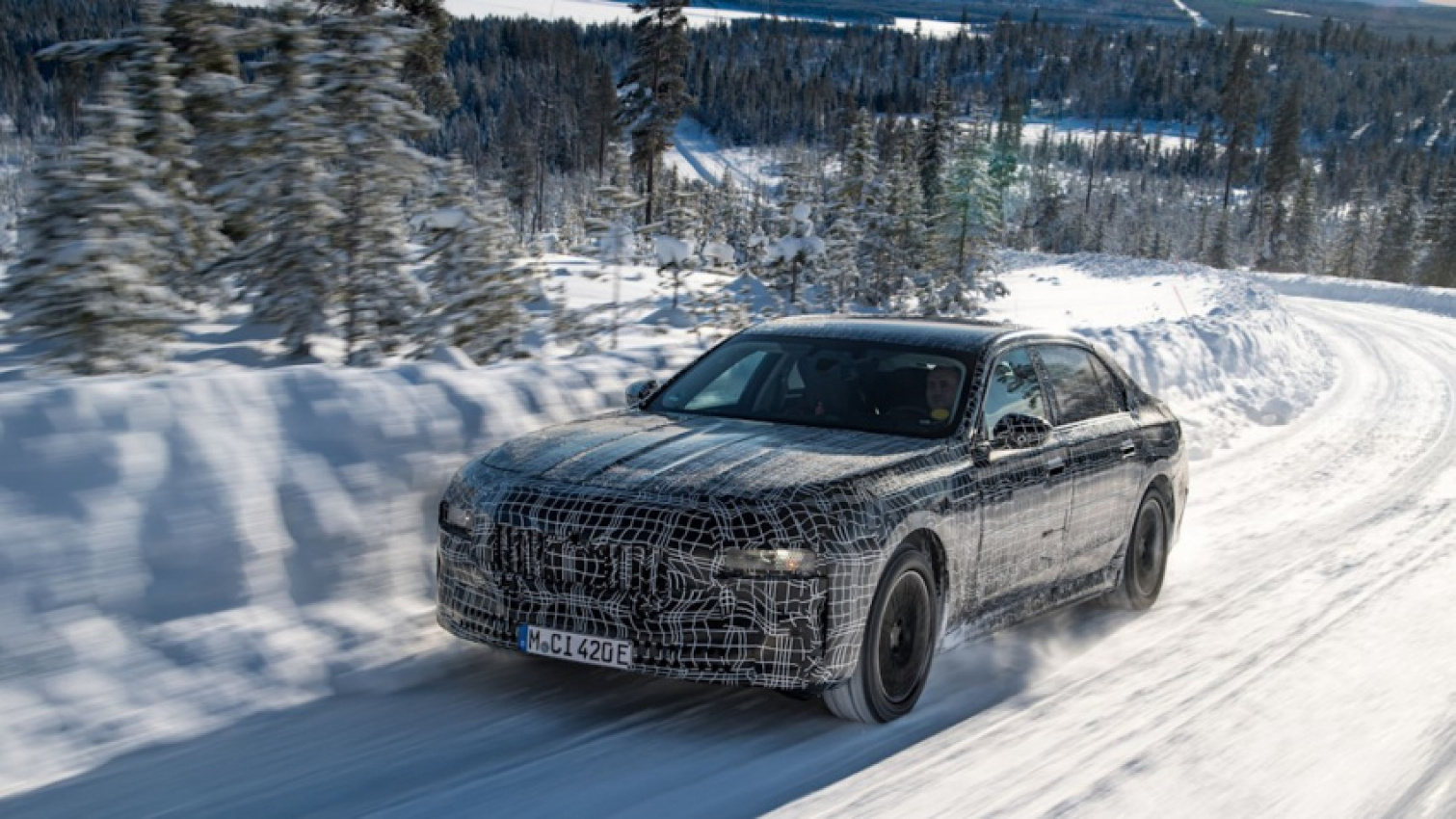 autos, bmw, news, bmw 7 series ev officially named i7, appears in camouflaged photos