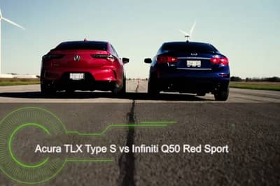 acura, autos, infiniti, news, acura tlx, drag race: acura tlx type s vs infiniti q50 red sport