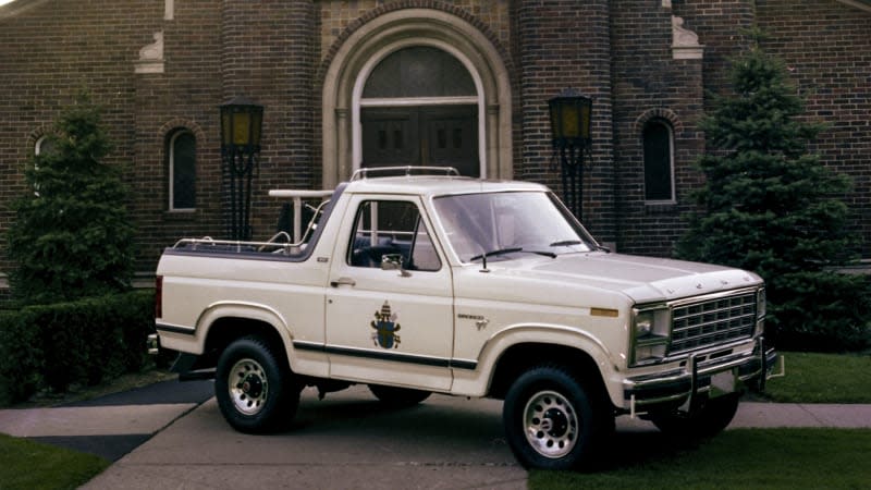autos, ford, ford bronco, ford bronco pope francis center edition is going up for auction