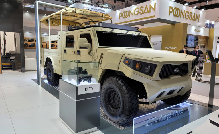 autos, cars, kia, news, light tactical cargo truck, hardcore kia military truck unveiled