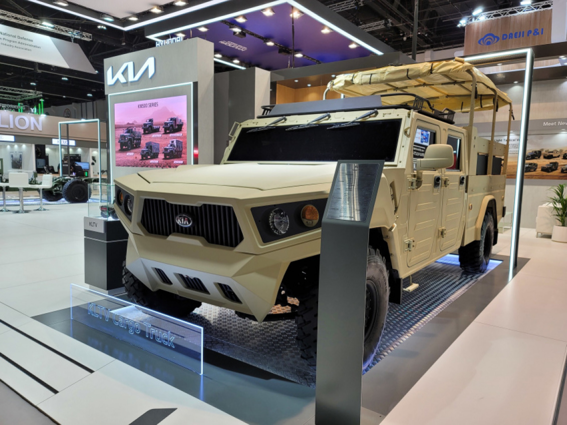 autos, cars, kia, news, light tactical cargo truck, hardcore kia military truck unveiled