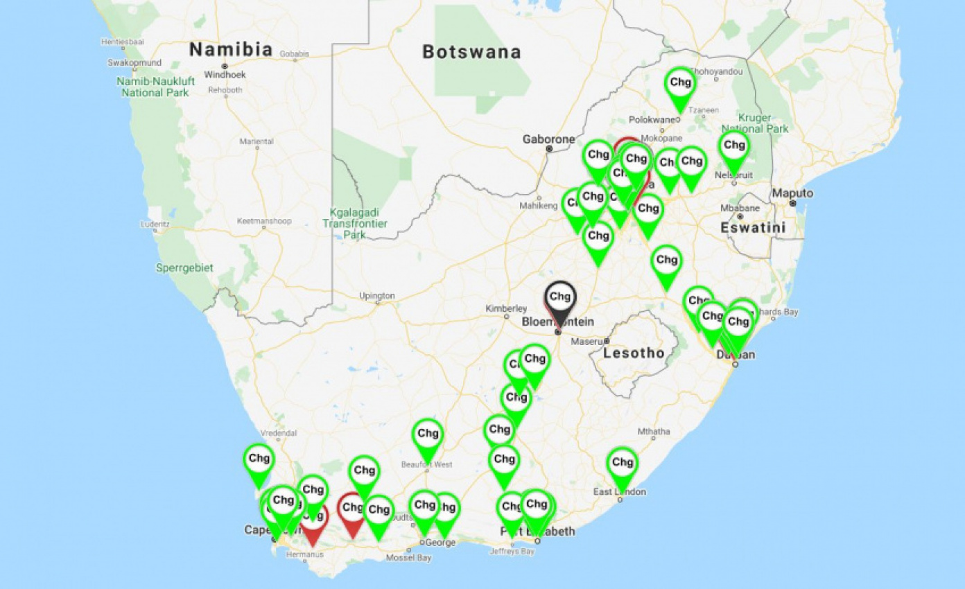 autos, cars, features, bmw, electric vehicles, gridcars, jaguar, mini, roadtrip, electric car road trips in south africa – how often you will have to recharge