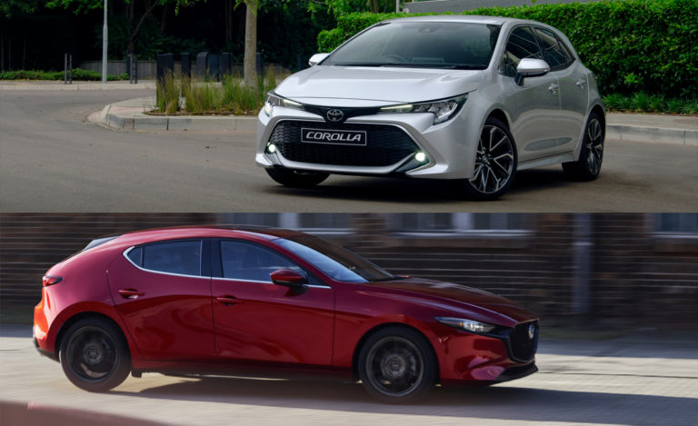 autos, cars, features, mazda, toyota, android, corolla hatch, mazda 3, mazda3, android, mazda 3 vs toyota corolla – hatchback showdown