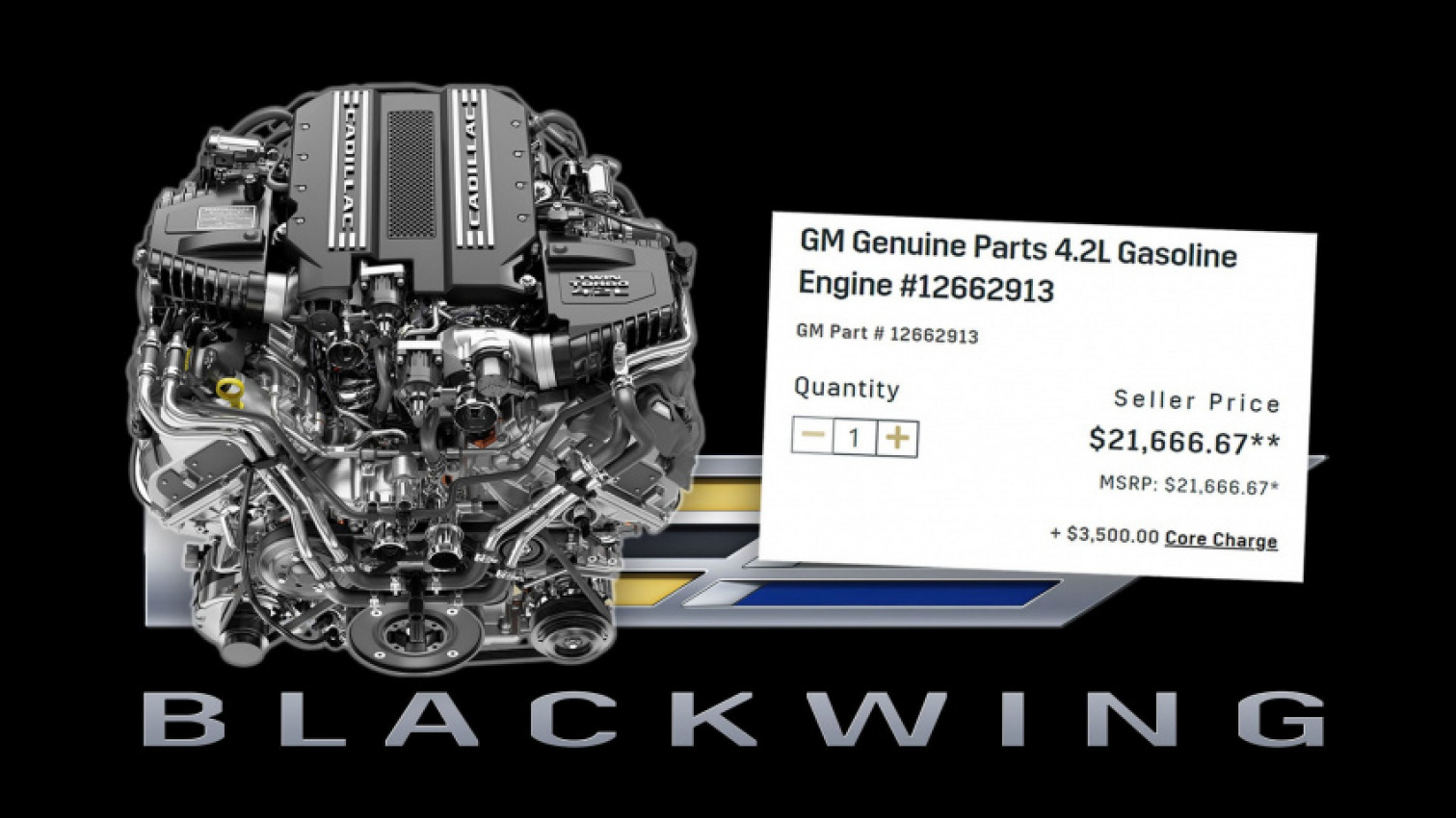 autos, cadillac, cars, you can still buy a twin-turbo cadillac blackwing v8 engine from gm… for now