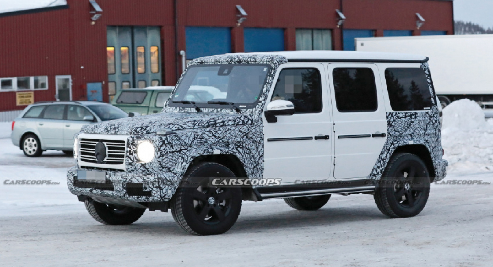 autos, cars, mercedes-benz, news, mercedes, mercedes g-class, mercedes scoops, scoops, facelifted 2023 mercedes g-class caught testing in the snow