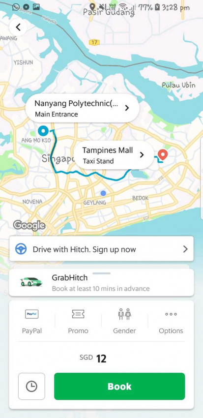 autos, cars, ram, sg hitch, a telegram-based carpooling service to rival grabhitch