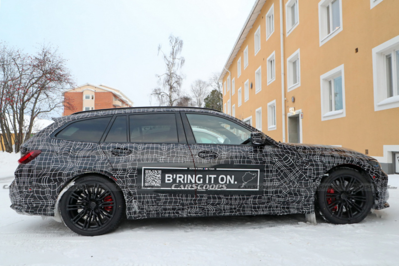 autos, bmw, cars, news, bmw m3, bmw scoops, scoops, take a closer look at the bmw m3 touring and its i4-inspired cabin