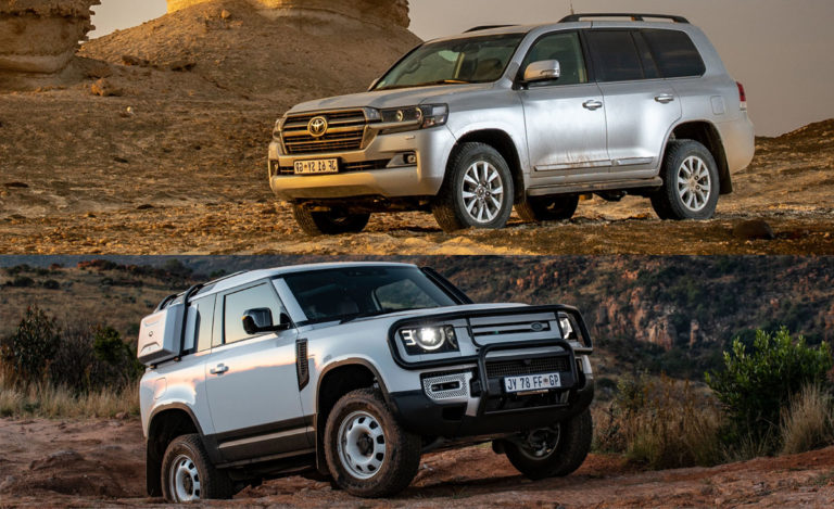 autos, cars, features, land rover, toyota, android, land cruiser, land rover defender, land rover defender 90, toyota land cruiser, toyota land cruiser 200, android, land rover defender 90 vs toyota land cruiser 200 – 4×4 face-off