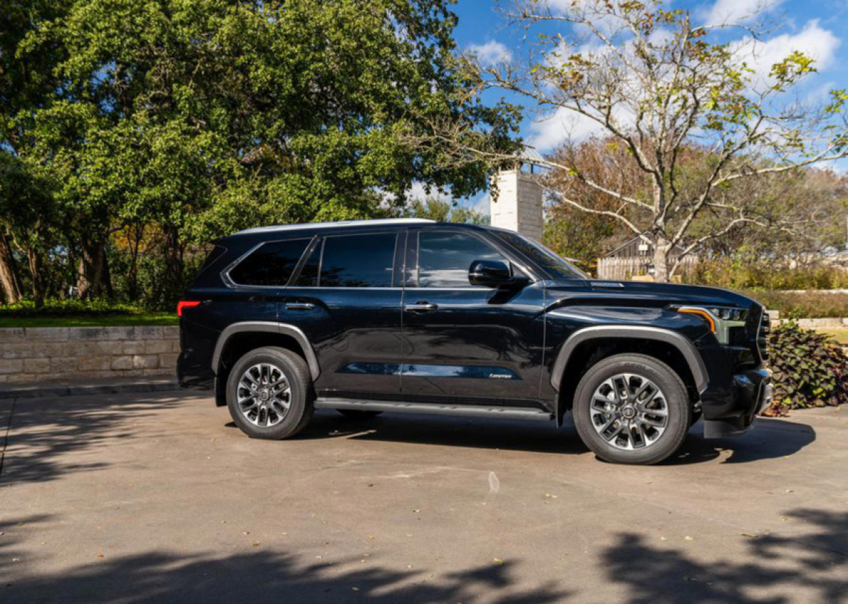 autos, cars, hp, toyota, amazon, android, 2023 toyota sequoia debuts with 437-hp turbocharged hybrid v6