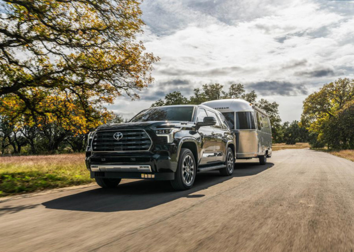 autos, cars, hp, toyota, amazon, android, 2023 toyota sequoia debuts with 437-hp turbocharged hybrid v6