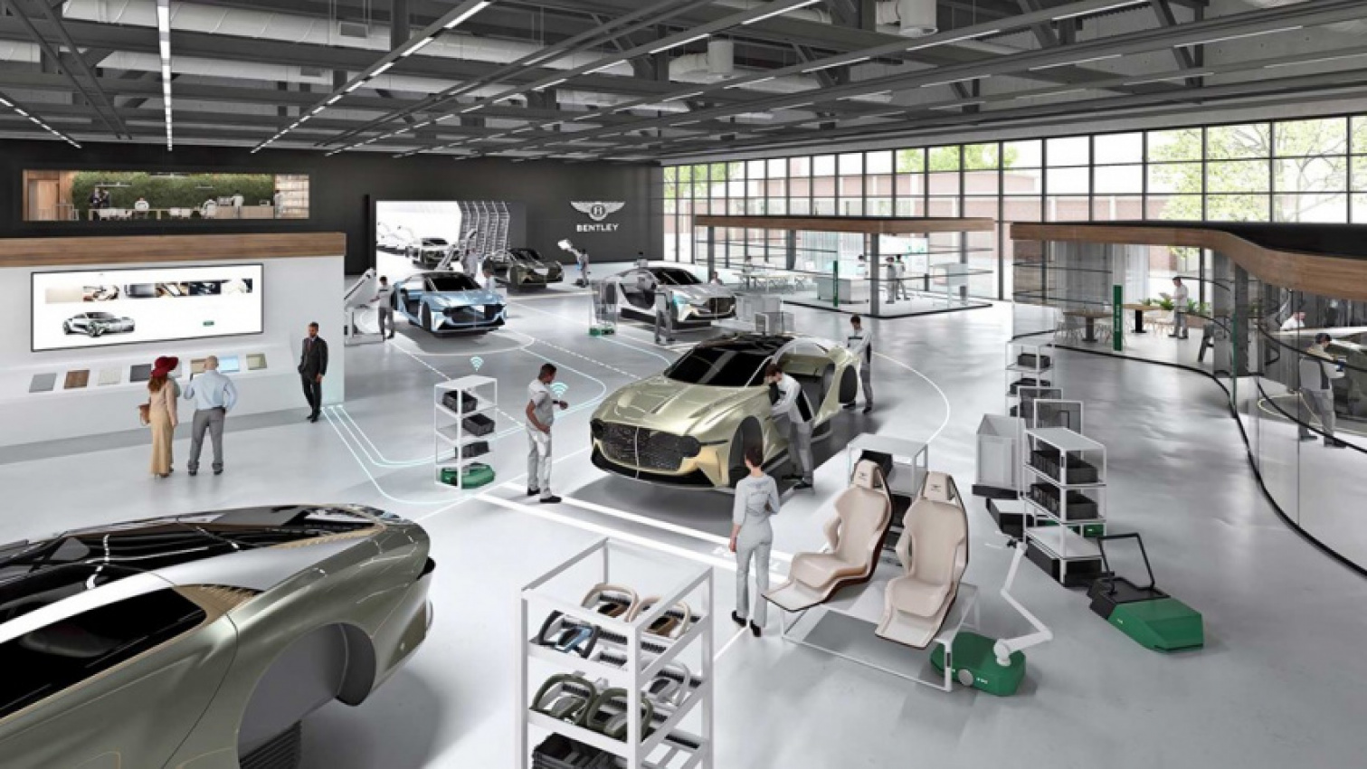 autos, bentley, cars, electric vehicle, bentley overhauls historic factory to build first electric car in 2025