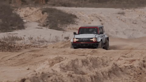autos, ford, news, ford bronco, ford bronco raptor plays in the sand as it prepares for a debut in 2022