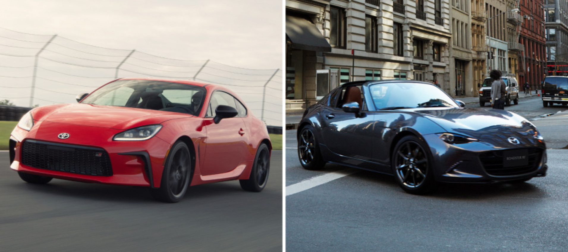android, autos, cars, ford, mazda, toyota, mazda mx-5, miata, sports cars, android, 2022 toyota gr86 vs. 2022 mazda mx-5 miata: battle of affordable sports cars!
