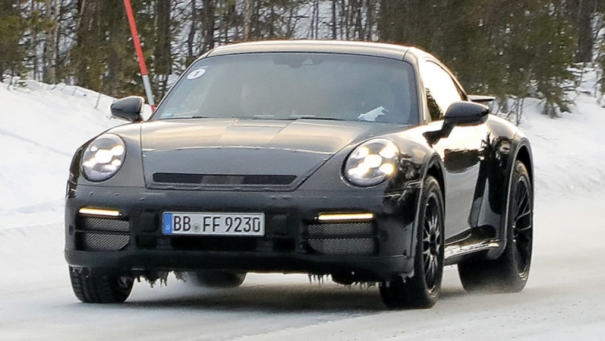 autos, cars, porsche, android, performance cars, android, new porsche 911 facelift spied ahead of 2023 reveal