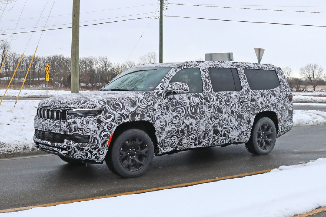 autos, cars, jeep, spied! jeep's grand wagoneer is getting a long-wheelbase version