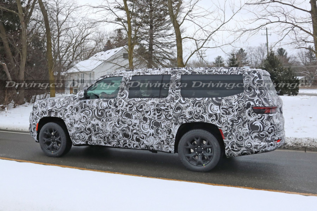autos, cars, jeep, spied! jeep's grand wagoneer is getting a long-wheelbase version