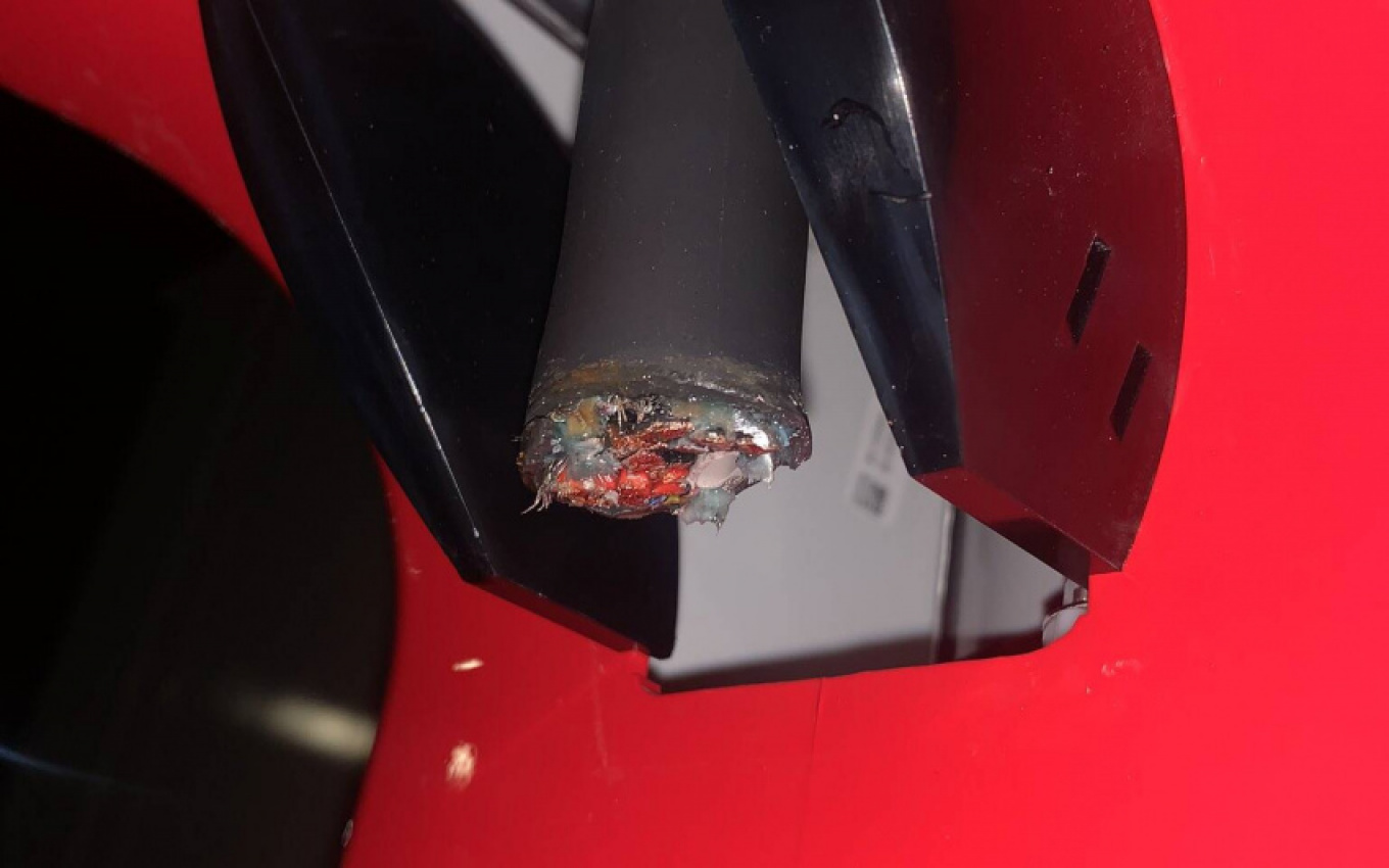 autos, cars, tesla, tesla supercharger station damaged before opening in vancouver